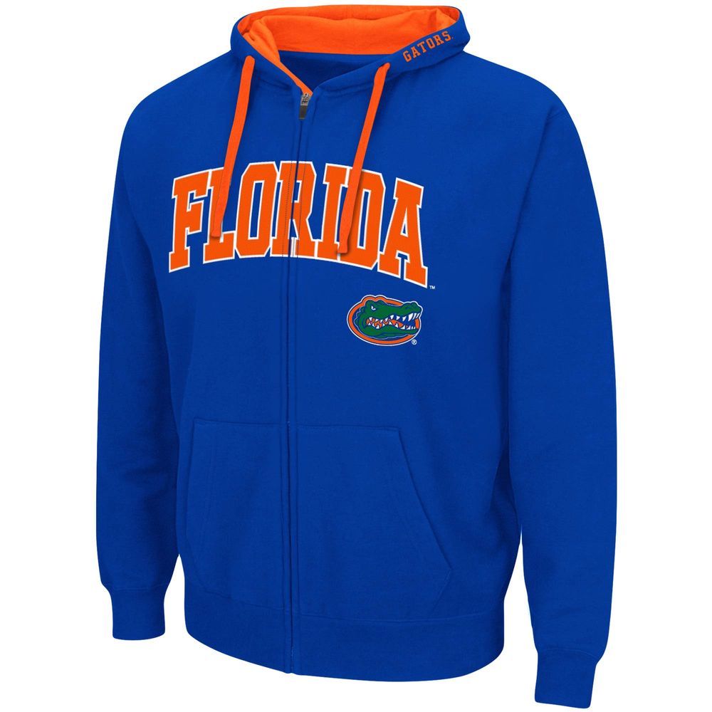 Men's Colosseum Royal Florida Gators Big & Tall Full-Zip Hoodie