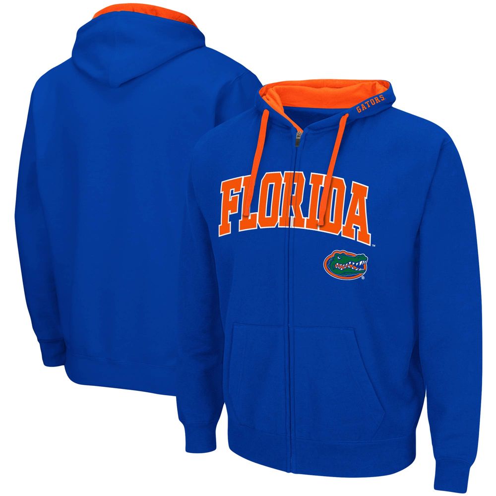 Men's Colosseum Royal Florida Gators Big & Tall Full-Zip Hoodie