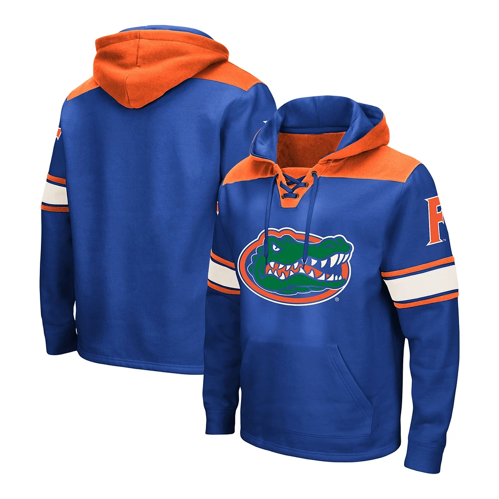 Pull à capuche lacets pour hommes Colosseum Royal Florida Gators Big & Tall Hockey