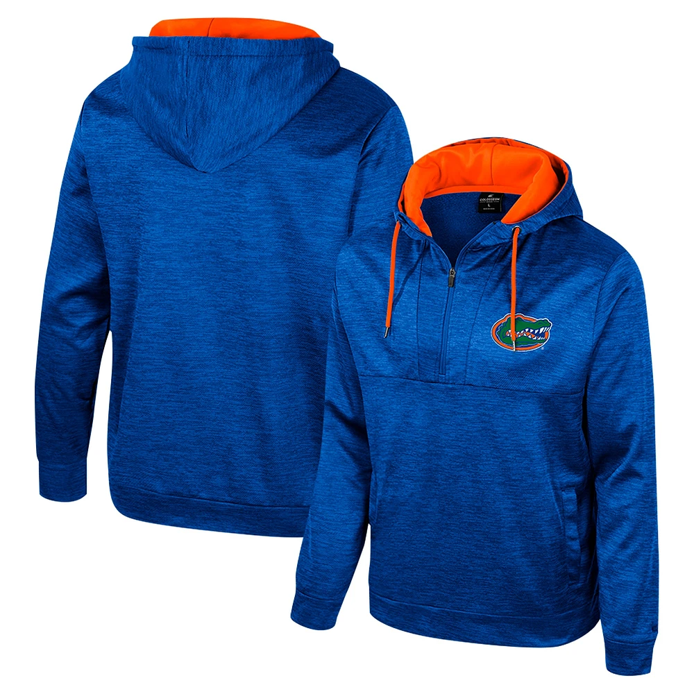 Men's Colosseum Royal Florida Gators Cypher Half-Zip Hoodie