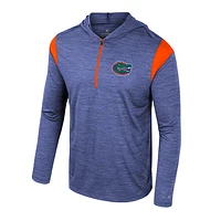 Men's Colosseum Royal Florida Gators Dozer Half-Zip Windshirt