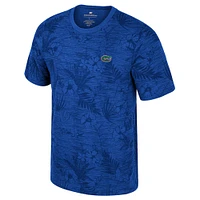 Men's Colosseum Royal Florida Gators Floral Printed T-Shirt