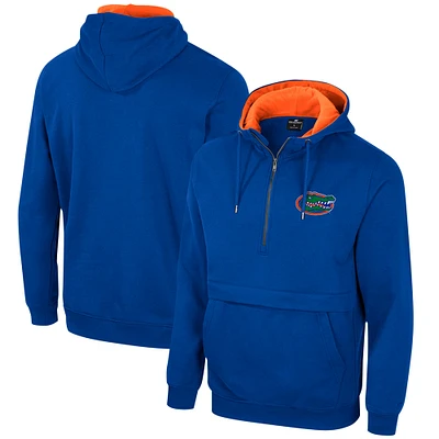 Men's Colosseum Royal Florida Gators Half-Zip Hoodie