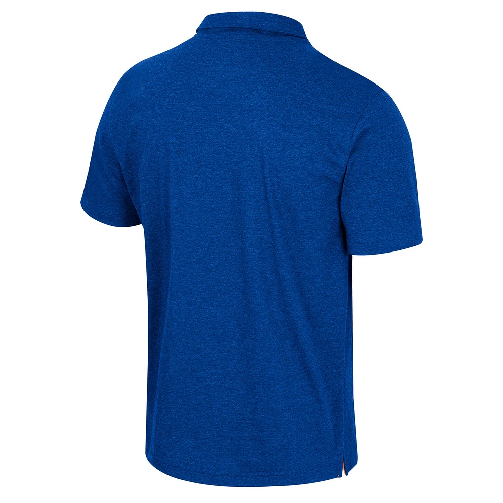 Men's Colosseum  Royal Florida Gators No Problemo Polo