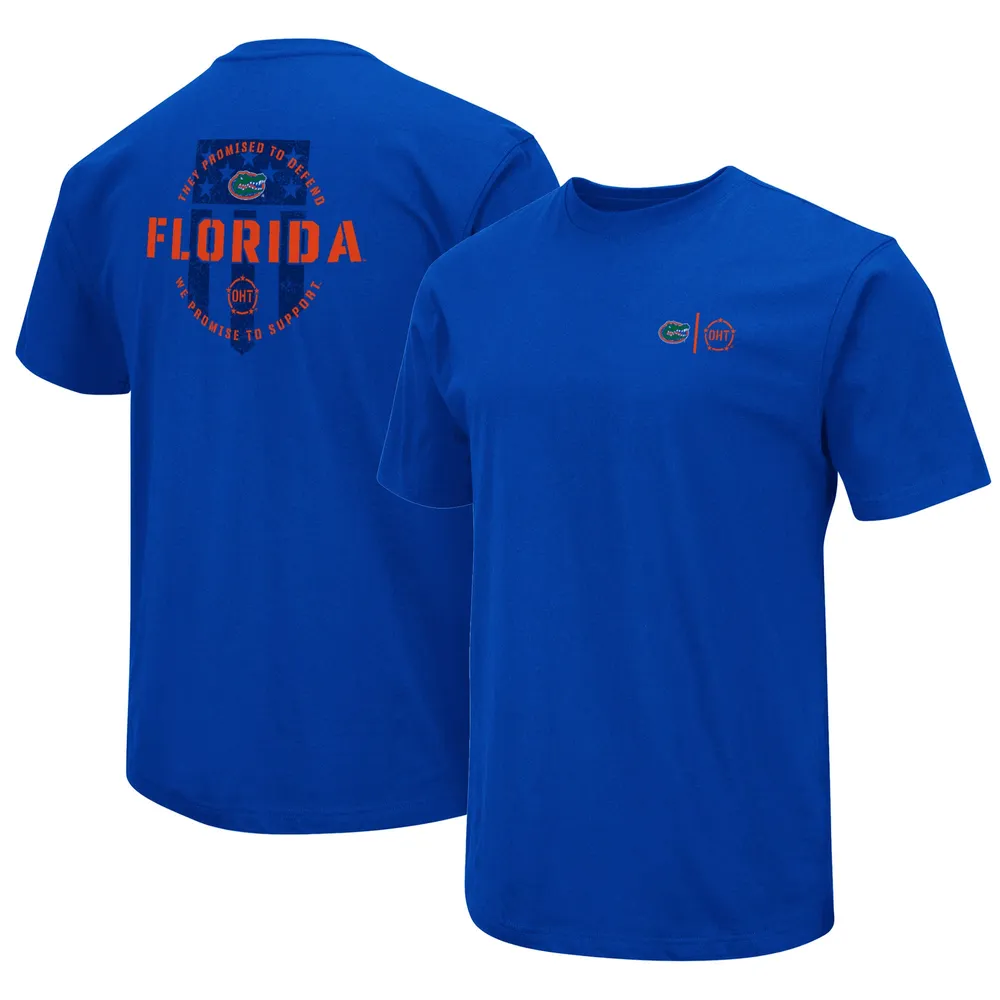 T-shirt d'appréciation militaire Colosseum Royal Florida Gators OHT pour homme