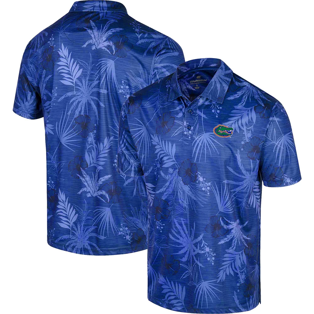 Polo de l'équipe Colosseum Royal Florida Gators Palms pour hommes