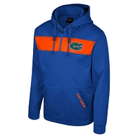 Men's Colosseum  Royal Florida Gators Quarter-Zip Hoodie