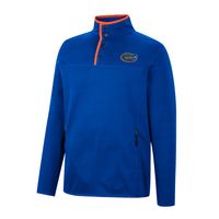 Men's Colosseum Royal Florida Gators Rebound Quarter-Snap Jacket