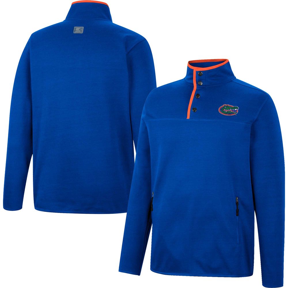 Men's Colosseum Royal Florida Gators Rebound Quarter-Snap Jacket