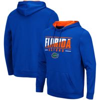 Men's Colosseum Royal Florida Gators Slash Stack 2.0 Pullover Hoodie