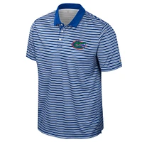 Polo rayé pour homme Colosseum Royal Florida Gators