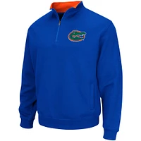 Men's Colosseum Royal Florida Gators Tortugas Logo Quarter-Zip Pullover Jacket