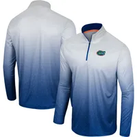 Coupe-vent à quart de zip pour hommes Colosseum White/Royal Florida Gators Laws of Physics