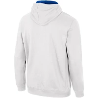 Men's Colosseum White Florida Gators Half-Zip Hoodie