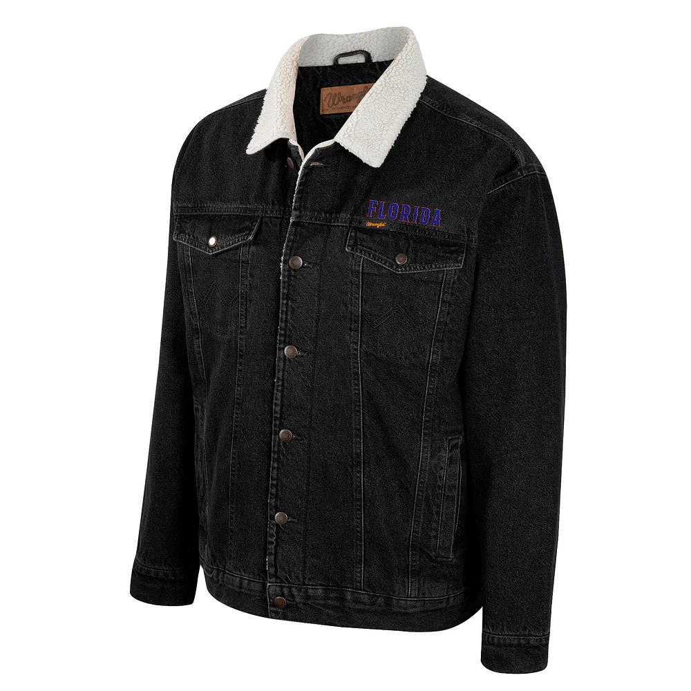 Veste en jean Colosseum x Wrangler Florida Gators Western boutonnée pour homme