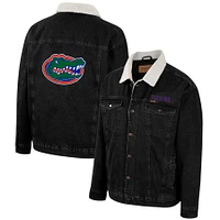 Men's Colosseum x Wrangler Charcoal Florida Gators Western Button-Up Denim Jacket