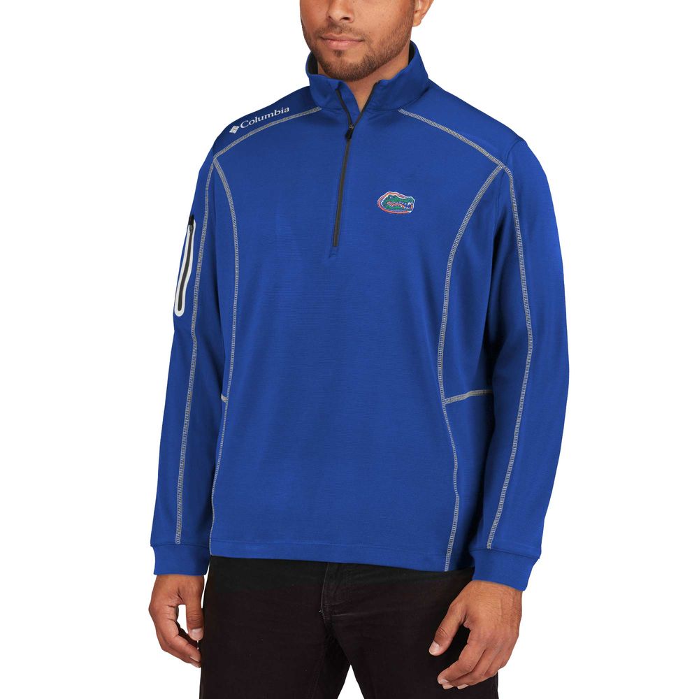 Men's Columbia Golf Royal Florida Gators Shotgun Quarter-Zip Pullover