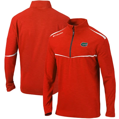 Men's Columbia Orange Florida Gators Scorecard Quarter-Zip Jacket