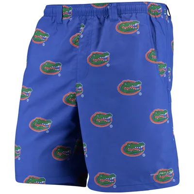 Florida Gators Columbia PFG Backcast II 8" Omni-Shade Hybrid Shorts - Royal