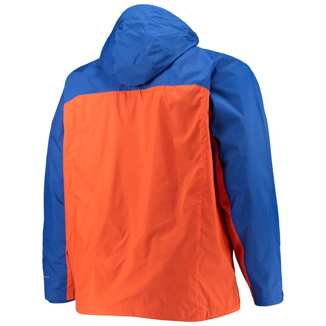 Veste à capuche Columbia Royal/Orange Florida Gators Big & Tall Glennaker Storm Omni-Tech pour homme