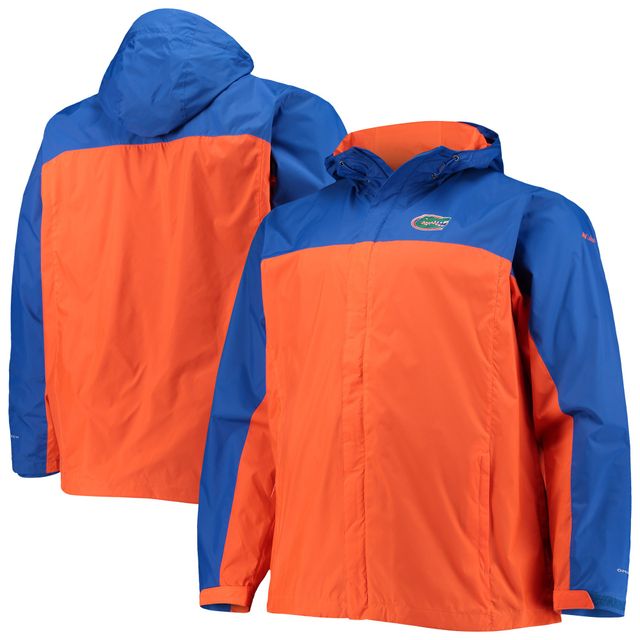 Veste à capuche Columbia Royal/Orange Florida Gators Big & Tall Glennaker Storm Omni-Tech pour homme