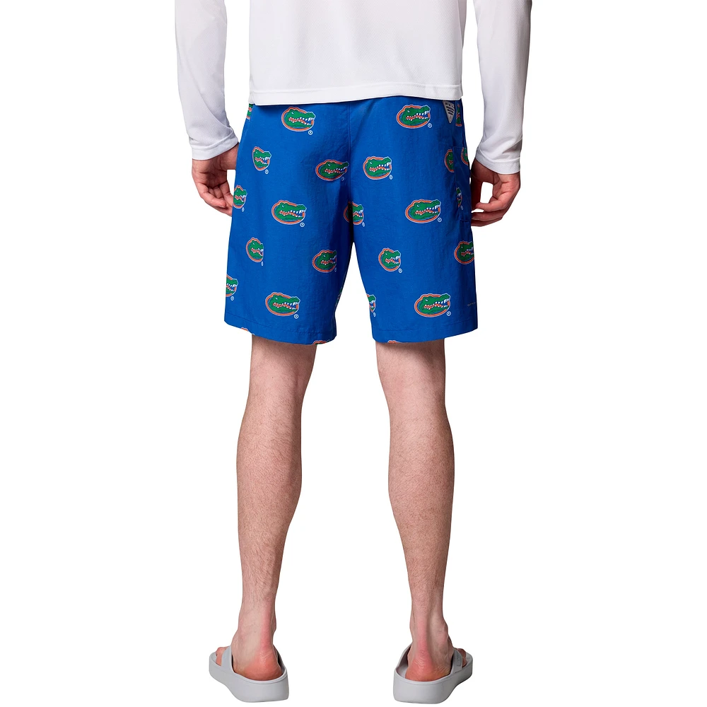 Men's Columbia Royal Florida Gators Big & Tall Backcast Shorts