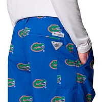 Men's Columbia Royal Florida Gators Big & Tall Backcast Shorts