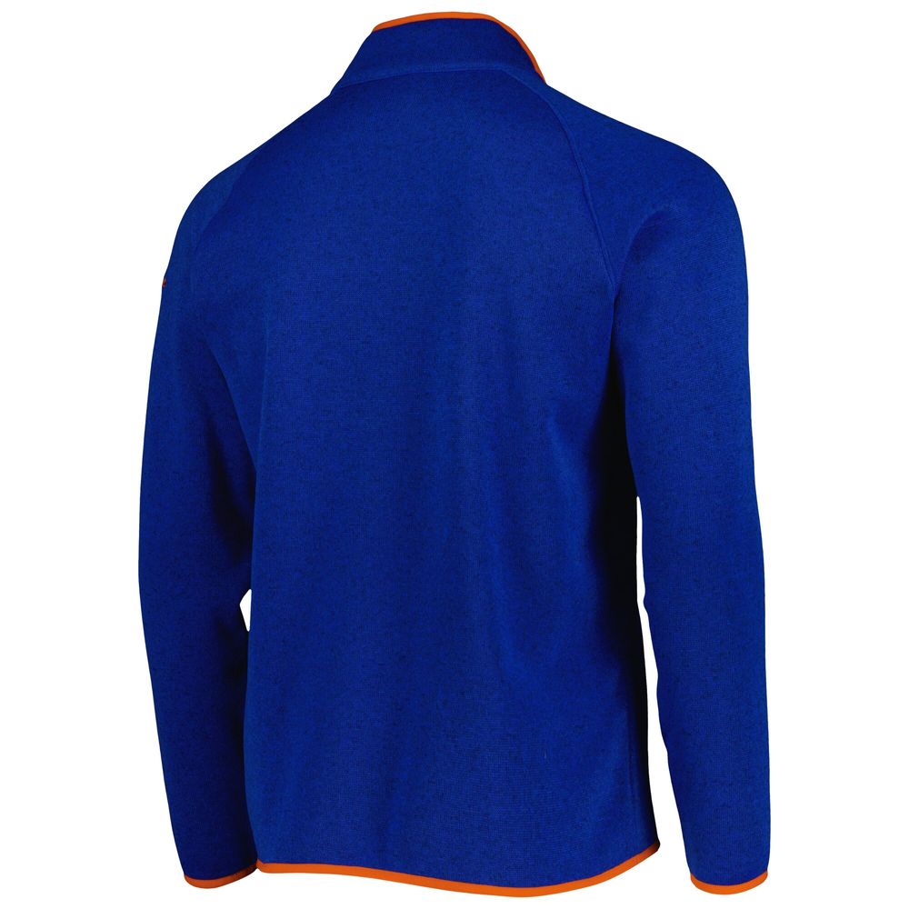 Men's Columbia Royal Florida Gators Canyon Point Omni-Shield Raglan Half-Zip Top