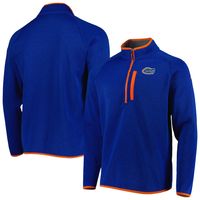 Men's Columbia Royal Florida Gators Canyon Point Omni-Shield Raglan Half-Zip Top