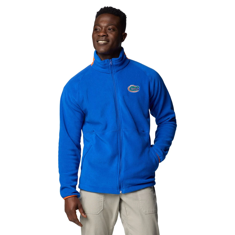 Veste polaire à glissière complète Columbia Royal Florida Gators Flanker IV Raglan pour homme