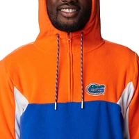 Men's Columbia Royal Florida Gators Lodge Quarter-Zip Hoodie