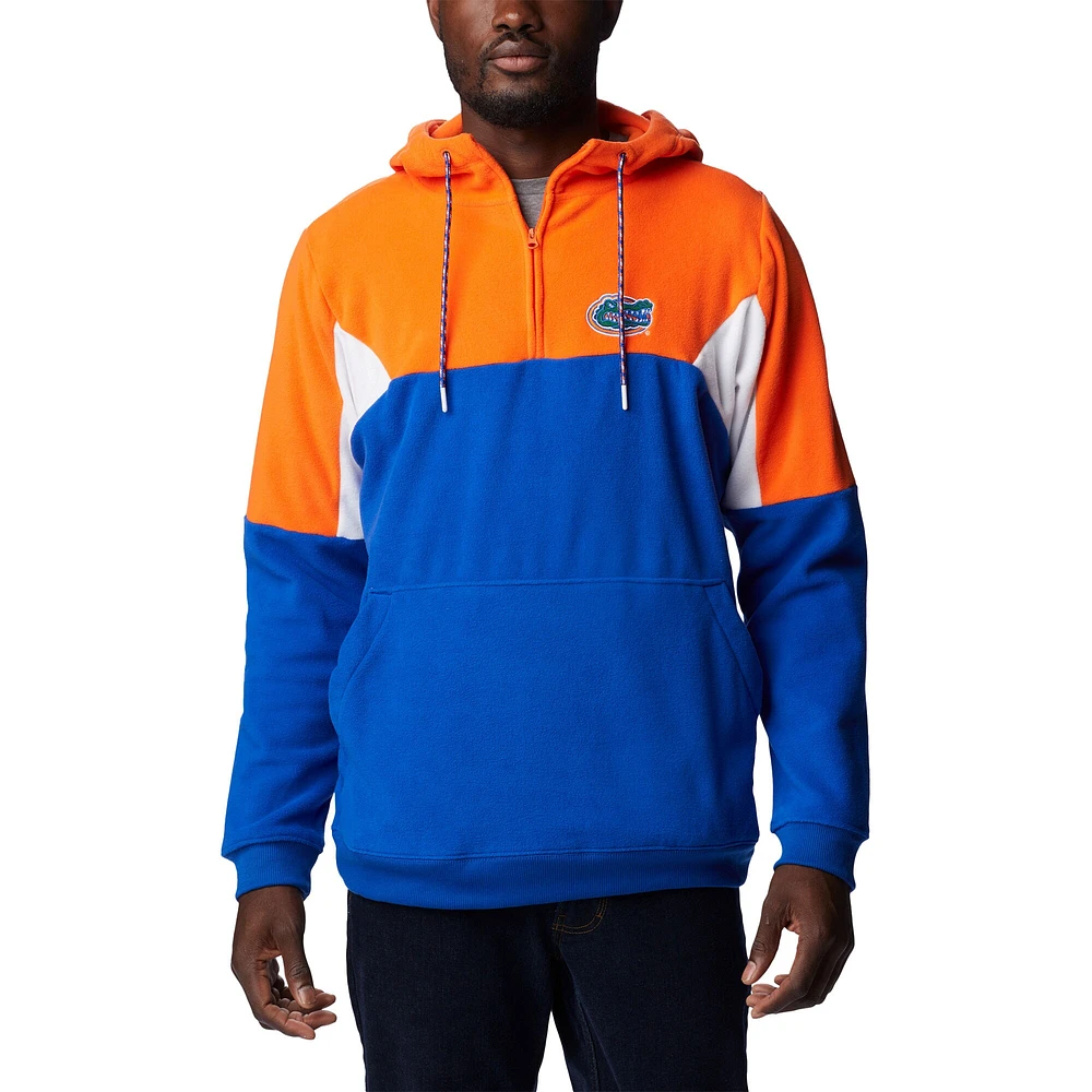 Men's Columbia Royal Florida Gators Lodge Quarter-Zip Hoodie