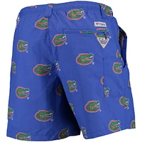 Men's Columbia Royal Florida Gators PFG Backcast II Omni-Shade Hybrid Shorts