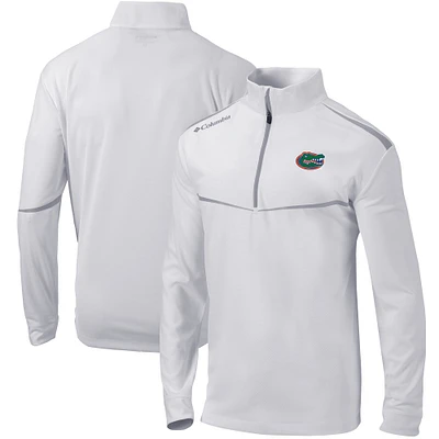 Blouson à quart de zip Columbia Florida Gators Scorecard pour homme, blanc