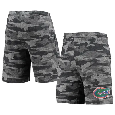 Florida Gators Concepts Sport Camo Backup Terry Jam Lounge Shorts - Charcoal/Gray