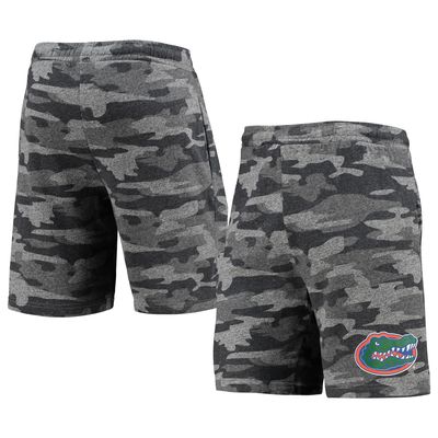 Men's Concepts Sport Charcoal/Gray Florida Gators Camo Backup Terry Jam Lounge Shorts