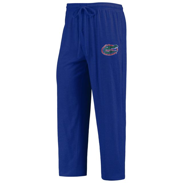 Ensemble de nuit pour hommes Concepts Sport Royal/Heathered Charcoal Florida Gators Meter T-shirt à manches longues et pantalon