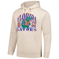 Men's  Cream Florida Gators Upper Arch Letters Pullover Hoodie