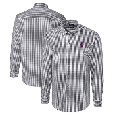 Men's Cutter & Buck White Louisville Cardinals Big & Tall Virtue Eco Pique  Tile Print Recycled Polo