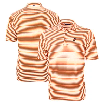 Men's Cutter & Buck Heather Gray Houston Astros Big Tall Forge Eco Heathered Stripe Stretch Recycled Polo