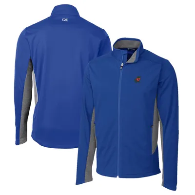 Florida Gators Cutter & Buck Navigate Softshell Big Tall Full-Zip Jacket - Royal