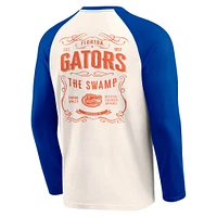 Men's Darius Rucker Collection by Fanatics Light Beige Florida Gators Raglan Henley Long Sleeve T-Shirt