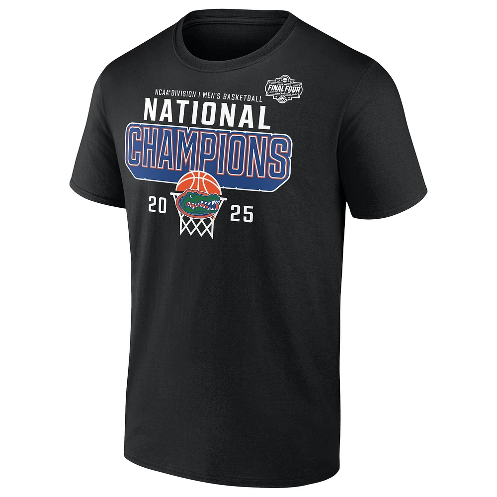 Men's Fanatics  Black Florida Gators 2025 NCAA Basketball National Champions Core T-Shirt
