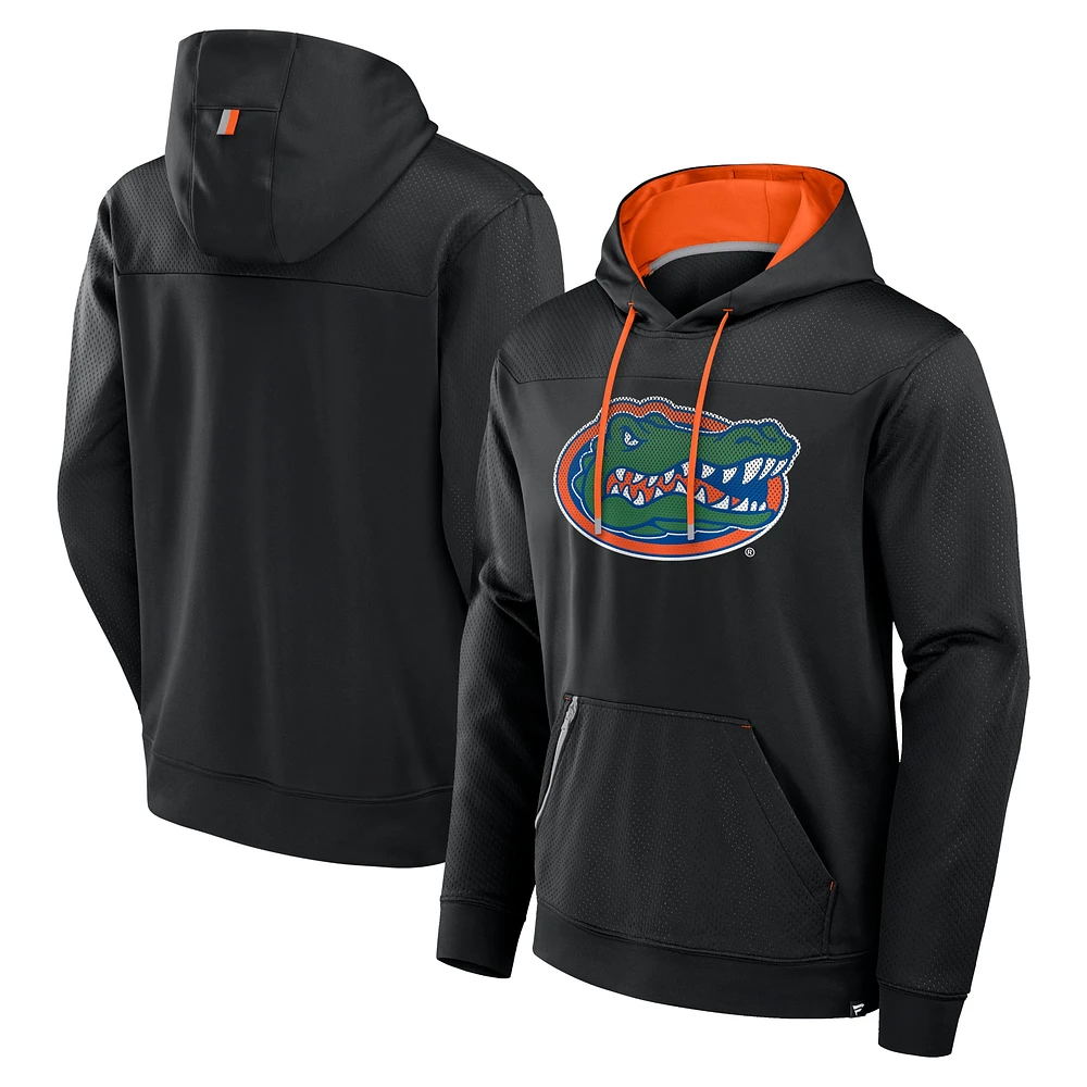 Men's Fanatics  Black Florida Gators Defender Dot Faded Primary Pullover Hoodie