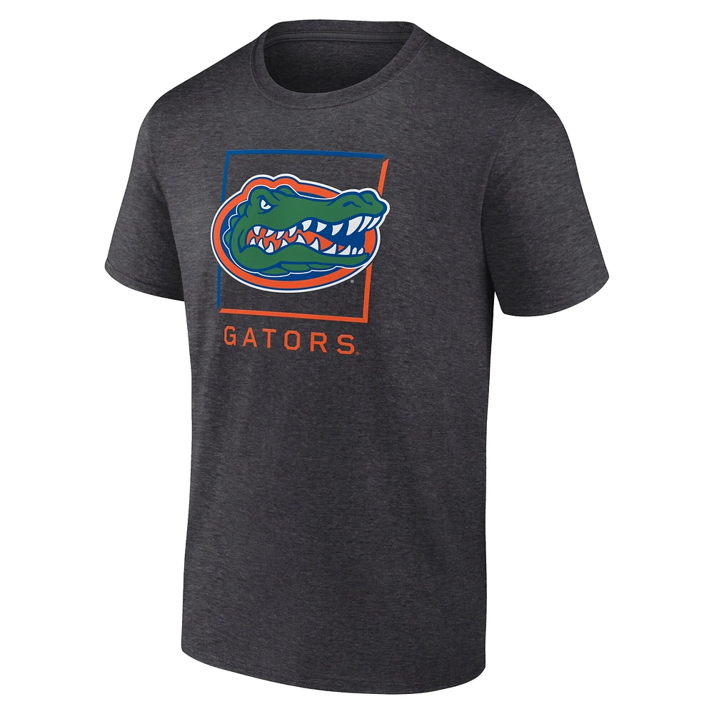 Men's Fanatics  Charcoal Florida Gators Fundamentals Halved Team T-Shirt