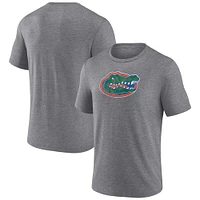 T-shirt classique gris à trois mélanges avec logo principal des Florida Gators Fanatics pour hommes