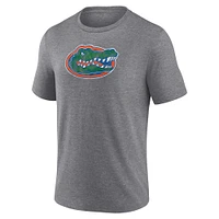 T-shirt classique gris à trois mélanges avec logo principal des Florida Gators Fanatics pour hommes