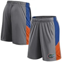 Short gris avec logo des Florida Gators pour hommes Fanatics