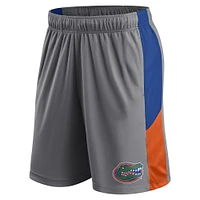 Short gris avec logo des Florida Gators pour hommes Fanatics