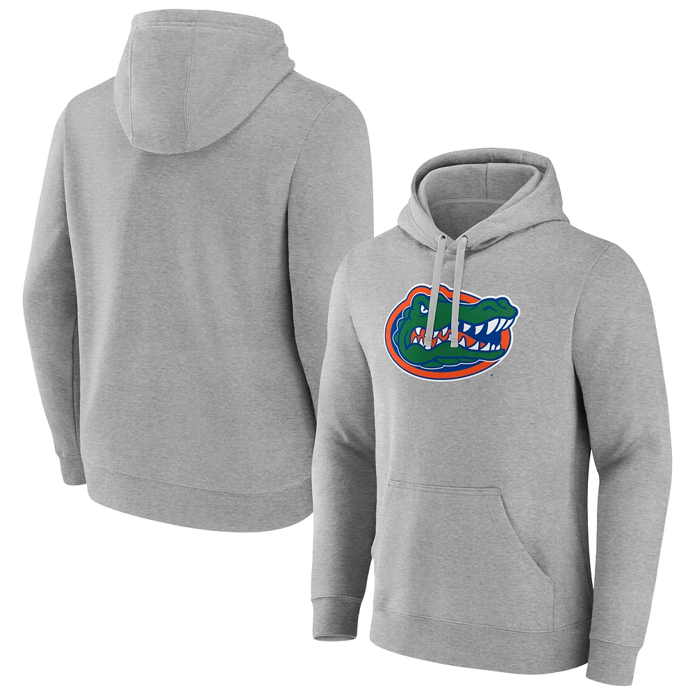 Men's Fanatics  Gray Florida Gators Primary Logo Pullover Hoodie